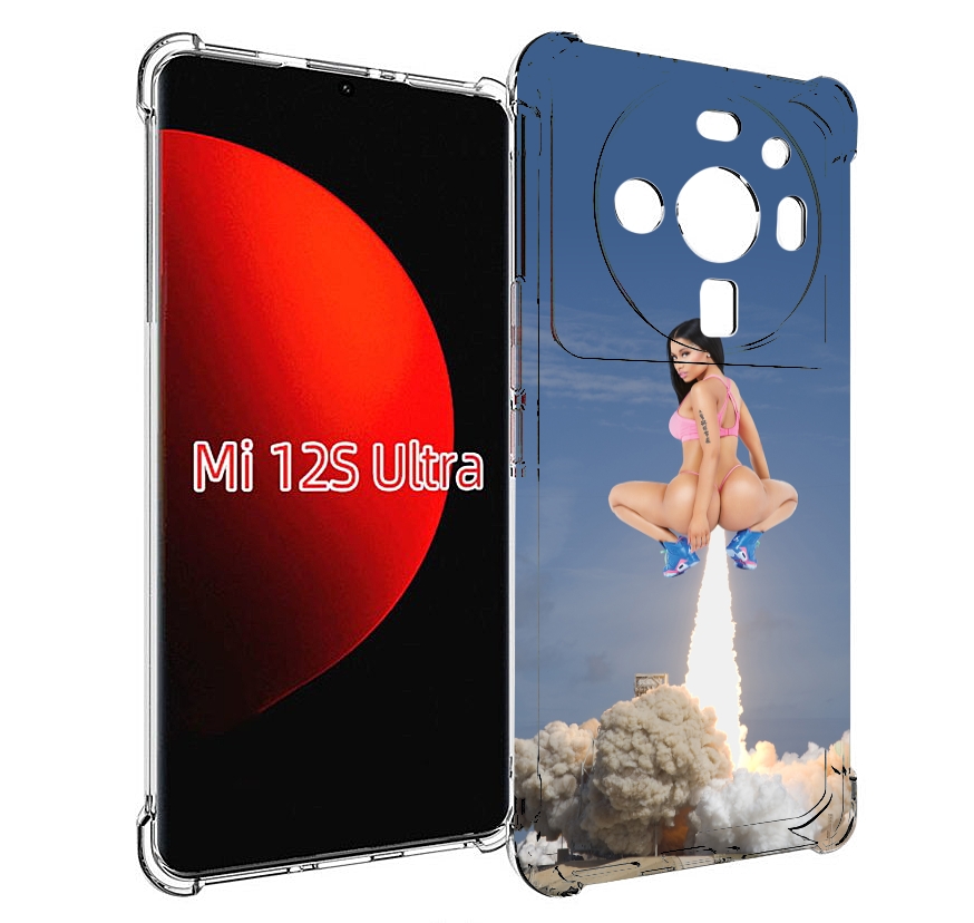 

Чехол MyPads ники-минаж-ракета детский для Xiaomi 12S Ultra, Прозрачный, Tocco