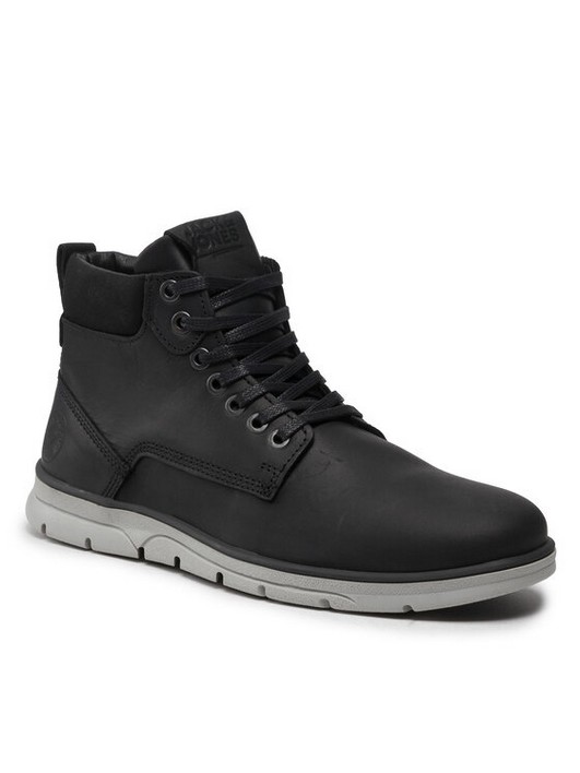 Ботинки мужские Jack&Jones Jfwtubar Leather 12159517 черные 41 EU (доставка из-за рубежа)