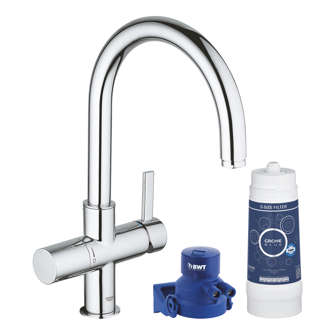 

Смеситель для кухни Grohe Blue c фильтром 119711 хром