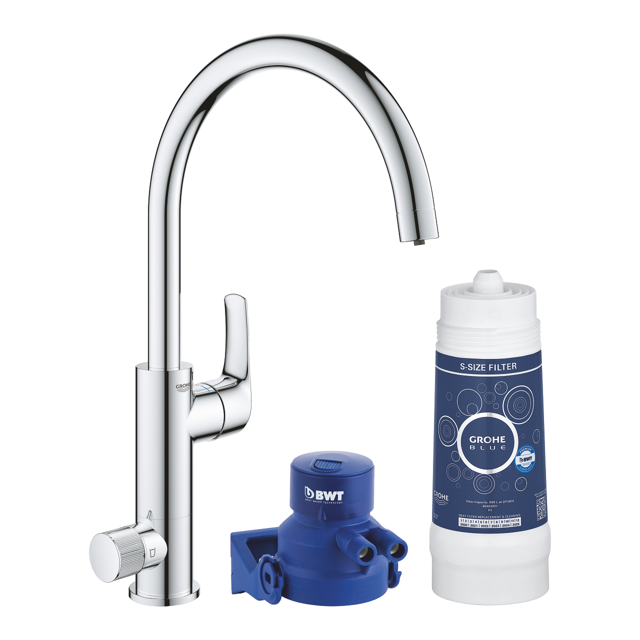 

Смеситель для кухни Grohe Blue Pure Eurosmart c фильтром 119708 хром