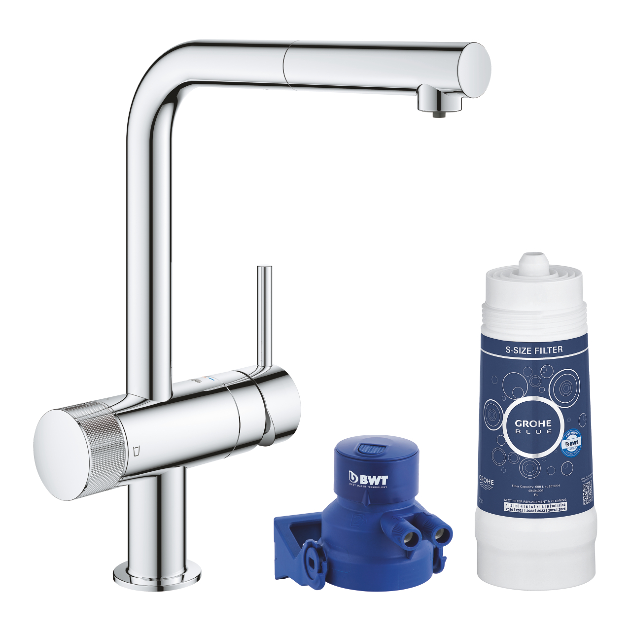 

Смеситель для кухни Grohe Blue Pure Minta c фильтром 119706 хром