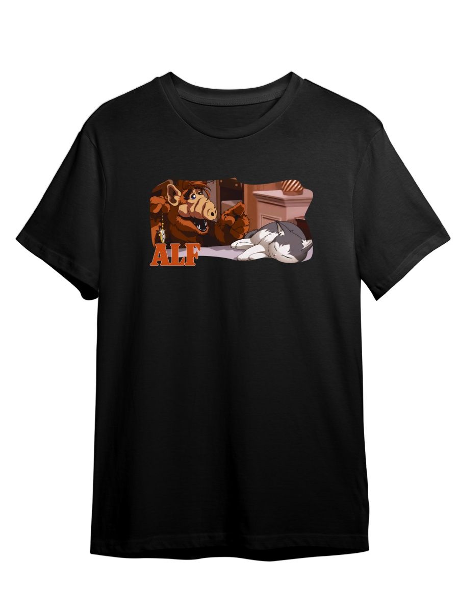 

Футболка унисекс Каждому Своё Сериал Альф/Alf/Alien Life Form SRAF9 черная 5XL, Черный, "Сериал Альф/Alf/Alien Life Form" SRAF9