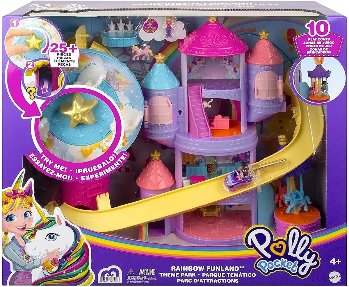 Игровой набор Polly Pocket Радужный Парк развлечений с куклами и аксессуарами GYK44 8990₽