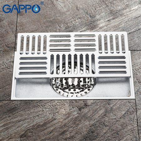 

Трап верт.50 GAPPO 100х200 G82050 хром, Серебристый
