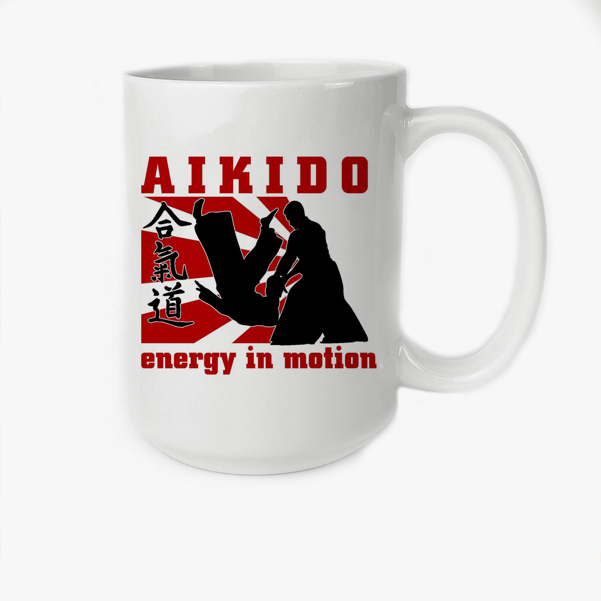 

Кружка CoolPodarok Aikido energy in motion Энергия айкидо в движении