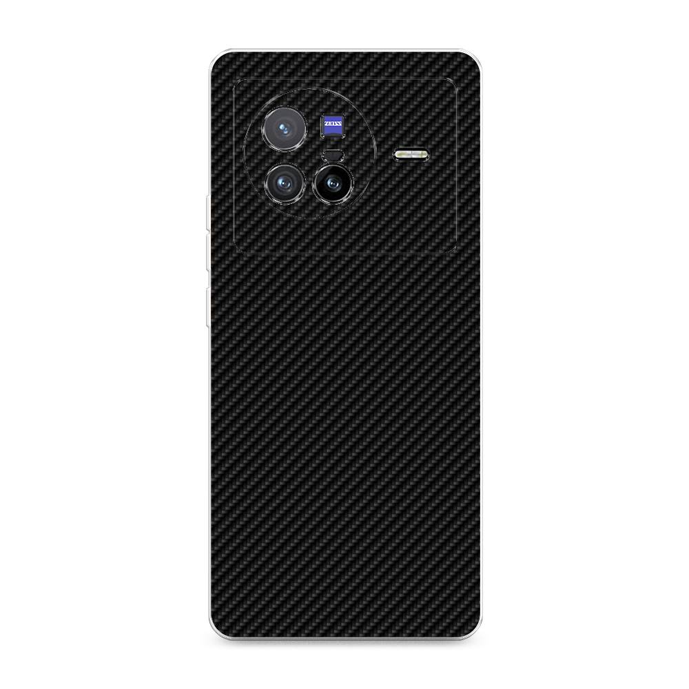 

Силиконовый чехол "Черный карбон" на Vivo X80, Разноцветный, 266550-3