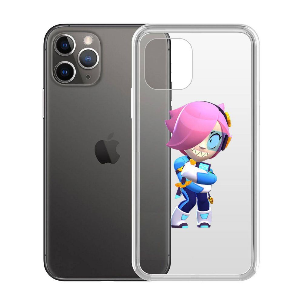 

Чехол-накладка Brawl Stars-Колетт Навигатор для iPhone 11 Pro, Прозрачный