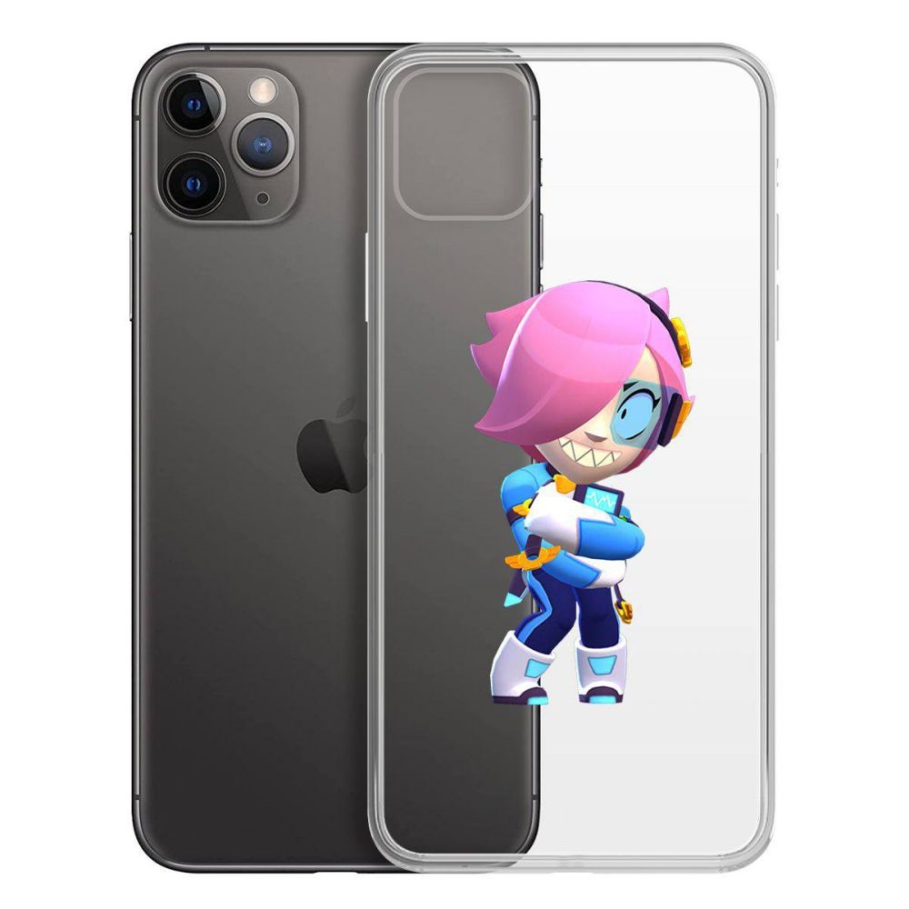 

Чехол-накладка Brawl Stars-Колетт Навигатор для iPhone 11 Pro Max, Прозрачный