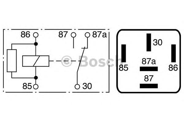 0 986 332 041 Реле Универсальное 40A Mb All 90> Bosch 0986332041