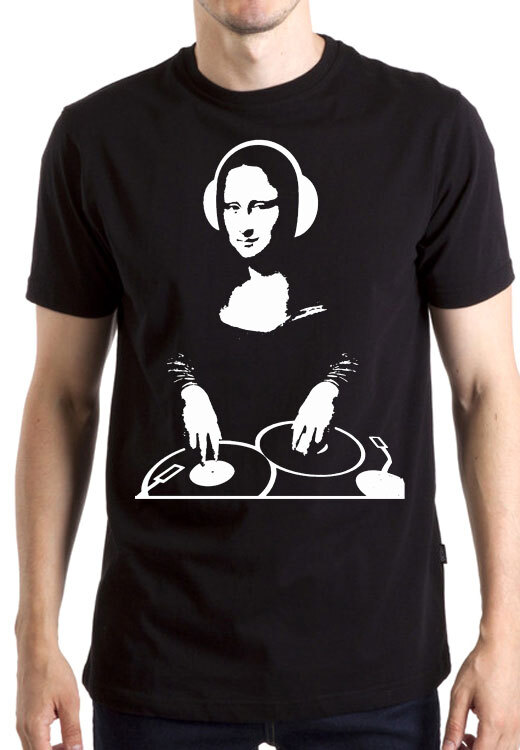 

Футболка унисекс NoBrand Мона Лиза DJ черная XXL, Черный, Мона Лиза DJ