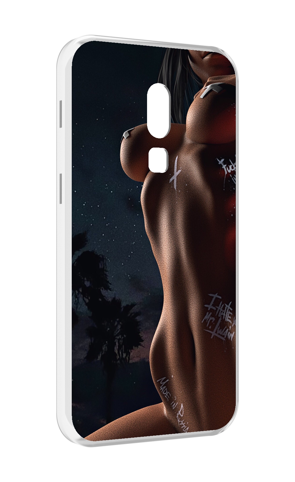 

Чехол MyPads белые-татуировки-на-теле для Meizu V8, Прозрачный, Tocco