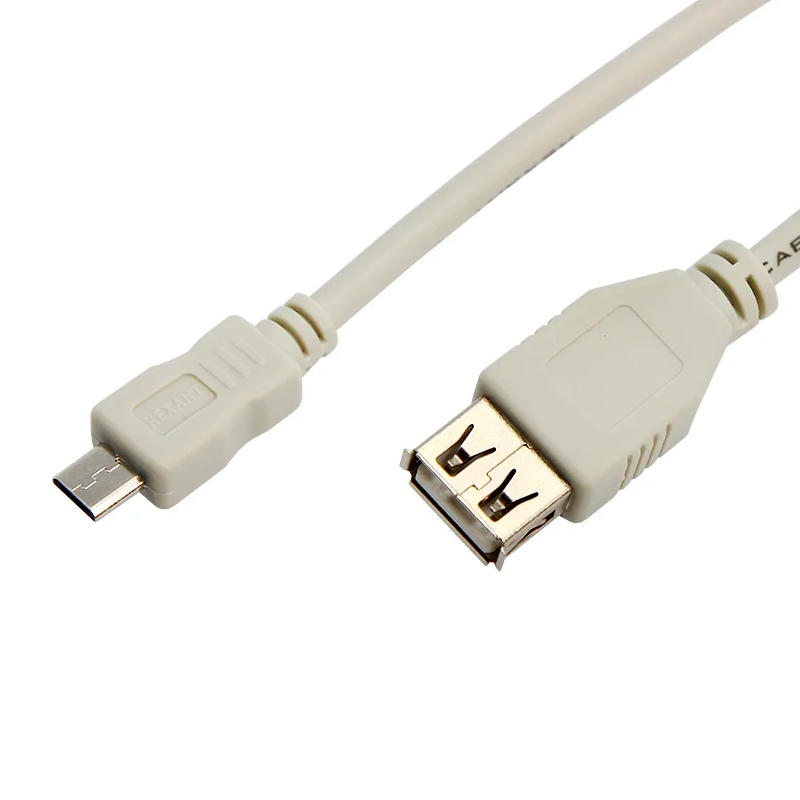 

Кабель Rexant 18-1161 micro USB (male) - USB-A (female) 0.2M
