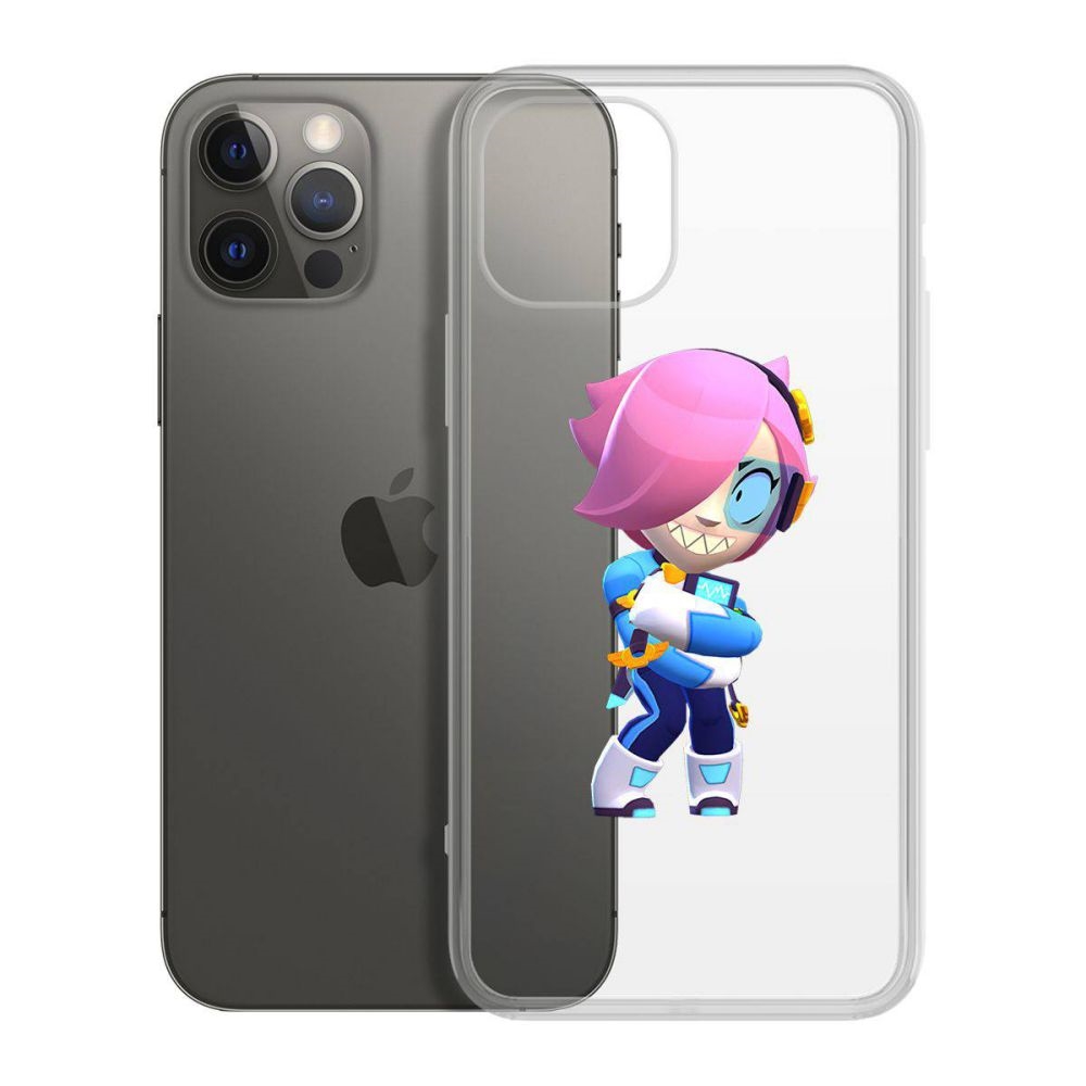 

Чехол-накладка Brawl Stars-Колетт Навигатор для iPhone 12 Pro Max, Прозрачный