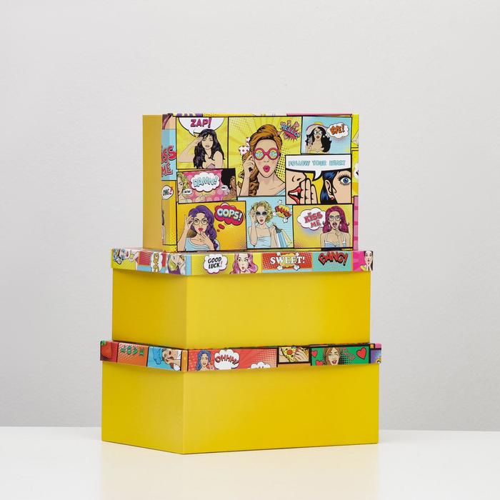 

Набор коробок 3 в 1 Pop-art 305 х 20 х 13 - 26 х 175 х 11 см, Разноцветный, Упаковка Pop-art