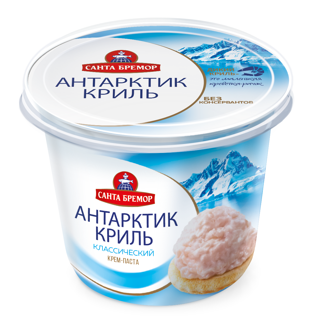 Паста Санта Бремор из морепродуктов антарктик криль классический 150 г