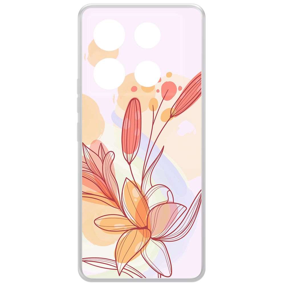 

Чехол-накладка Krutoff Clear Case Фантазия для INFINIX Note 40 Pro 5G, Прозрачный