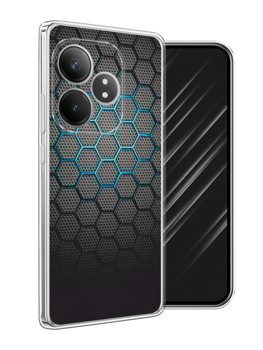 

Чехол Awog на Realme GT Neo 6 SE "Бирюзовые соты", Бирюзовый;синий;черный, 2516850-1