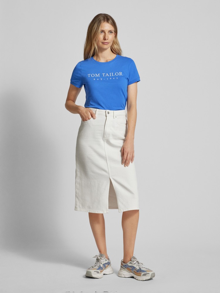 

Футболка женская TOM TAILOR 1044119 синяя S, Синий, 1044119
