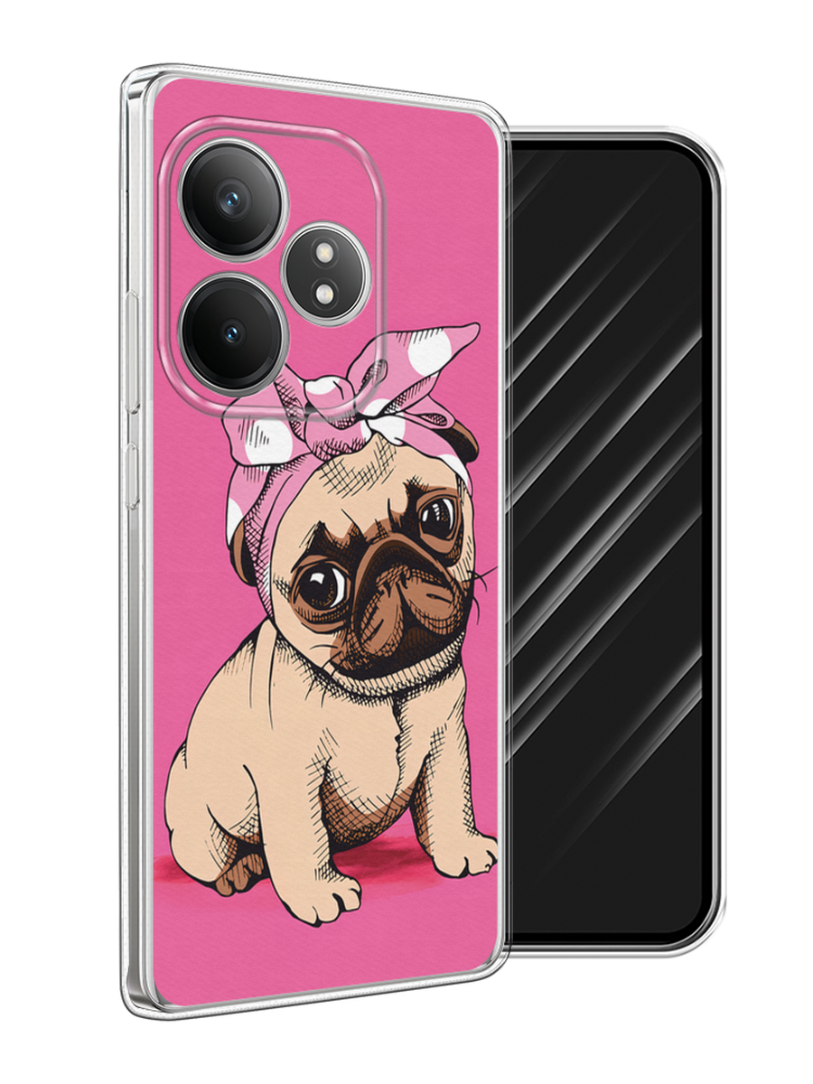 

Чехол Awog на Realme GT Neo 6 SE "Dog Pin-Up", Розовый;бежевый, 2516850-1