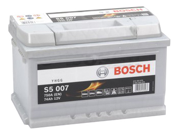 фото Аккумулятор автомобильный bosch s5 silver plus 0 092 s50 070 74 ач