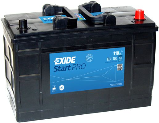 фото Exide eg1100 аккумулятор 110ah 750a +справа startpro 349/175/235 b0