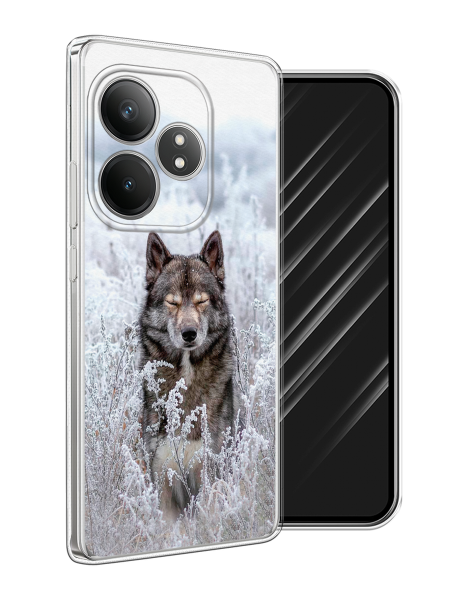 

Чехол Awog на Realme GT Neo 6 SE "Волк в поле", Белый;черный, 2516850-1