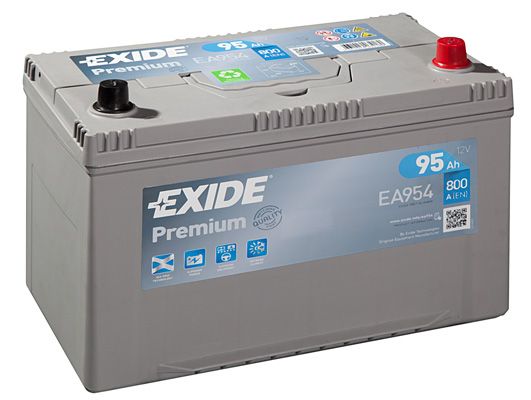 Exide Ea954 Premium Аккумуляторная Батарея 19.5/17.9 Евро 95Ah 800A 306/173/222 Carbon Bo