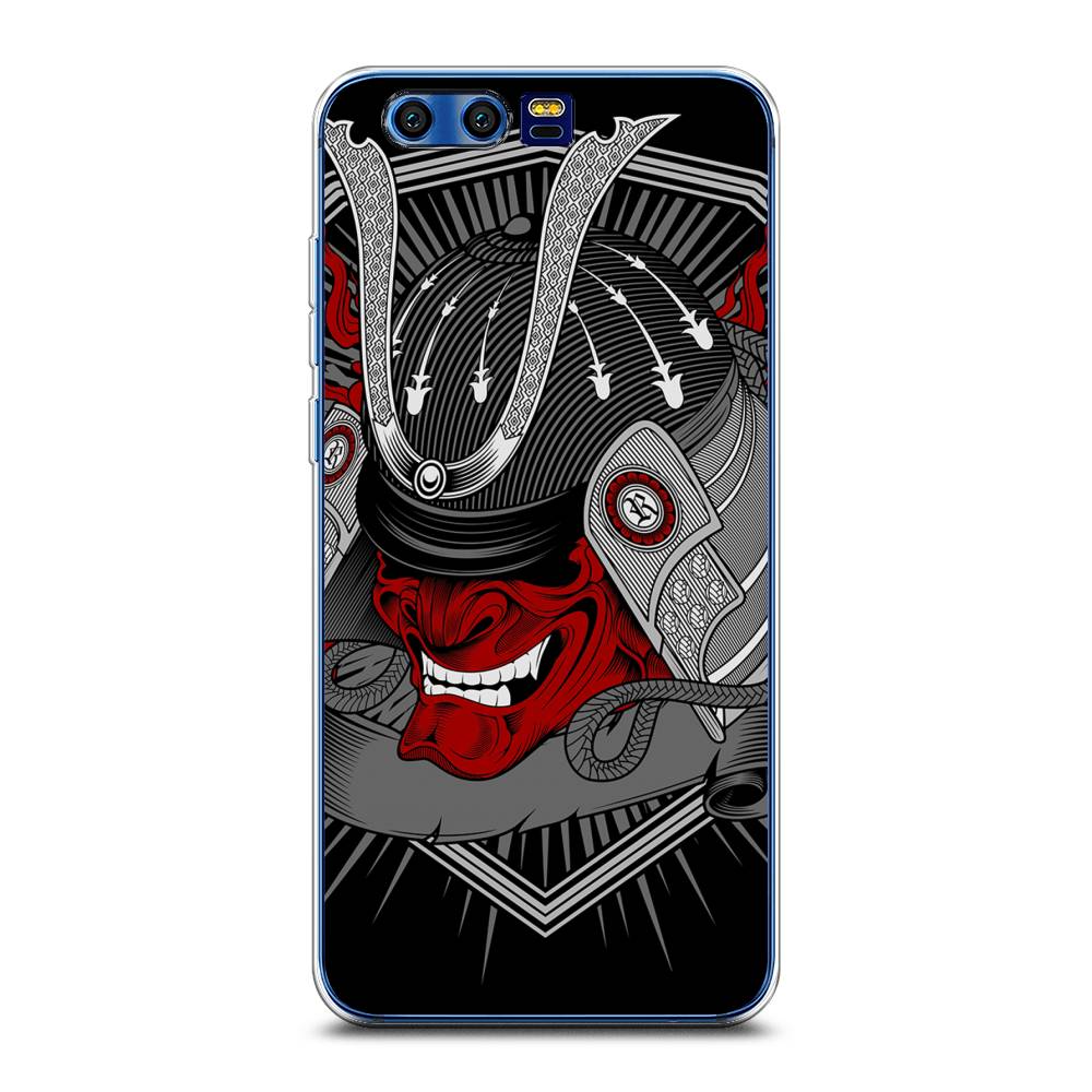 

Чехол на Honor 9 "Красная маска самурая", Белый;красный;черный, 62450-4