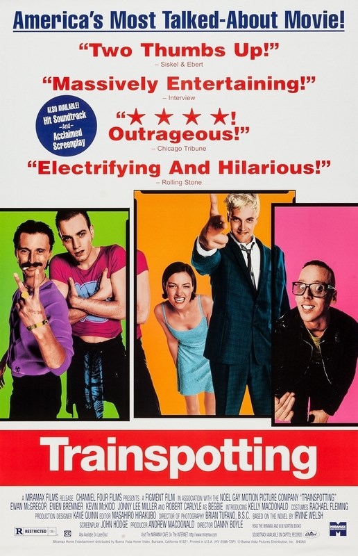 

Постер к фильму "На игле" (Trainspotting) Оригинальный 68,6x104,1 см