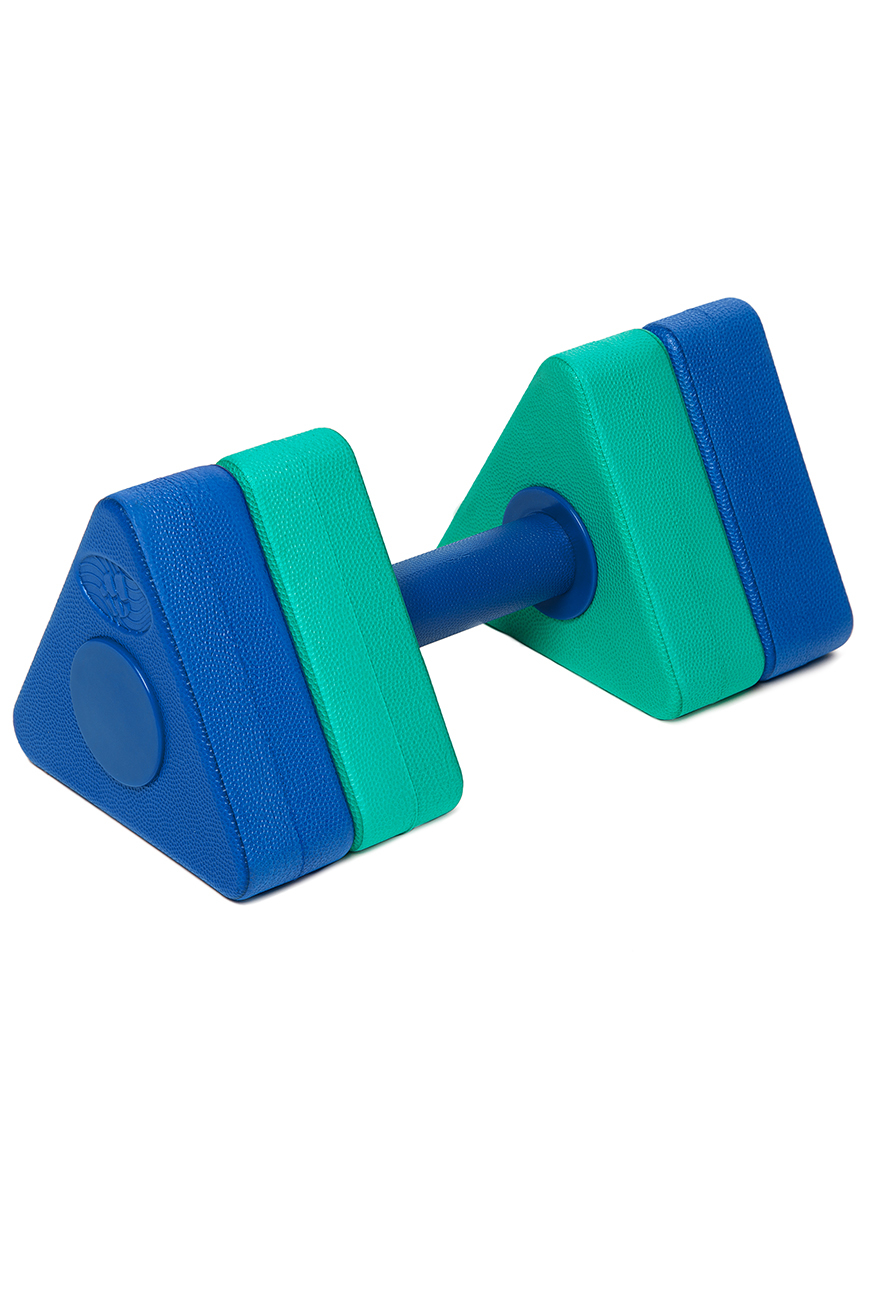 фото Гантель разборная madwave dumbbells triangle bar float 10 мм, 0,28 кг серый