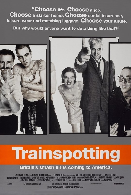 

Постер к фильму "На игле" (Trainspotting) Оригинальный 68,6x101,6 см