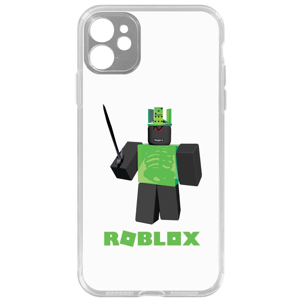 

Чехол-накладка Krutoff Clear Case Roblox-1x1x1x1x1 для iPhone 11 с защитой камеры, Прозрачный