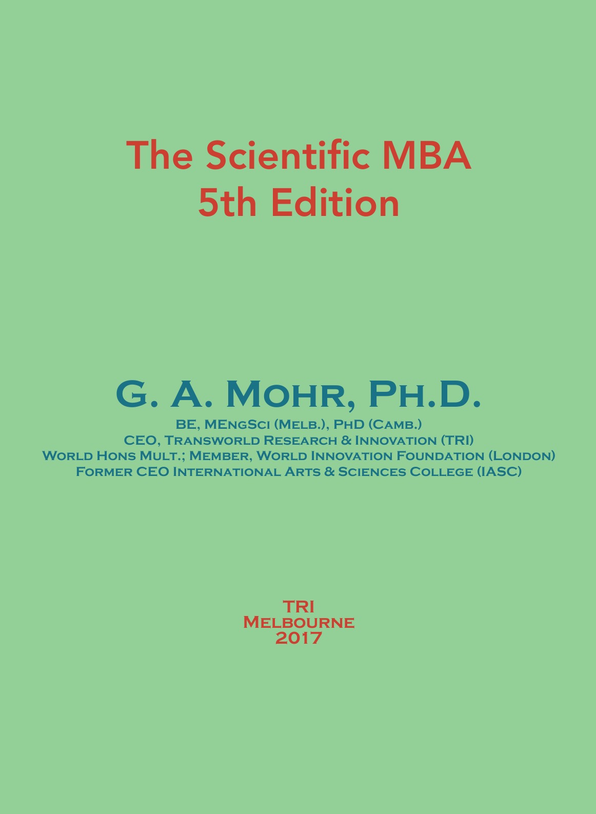

The Scientific MBA