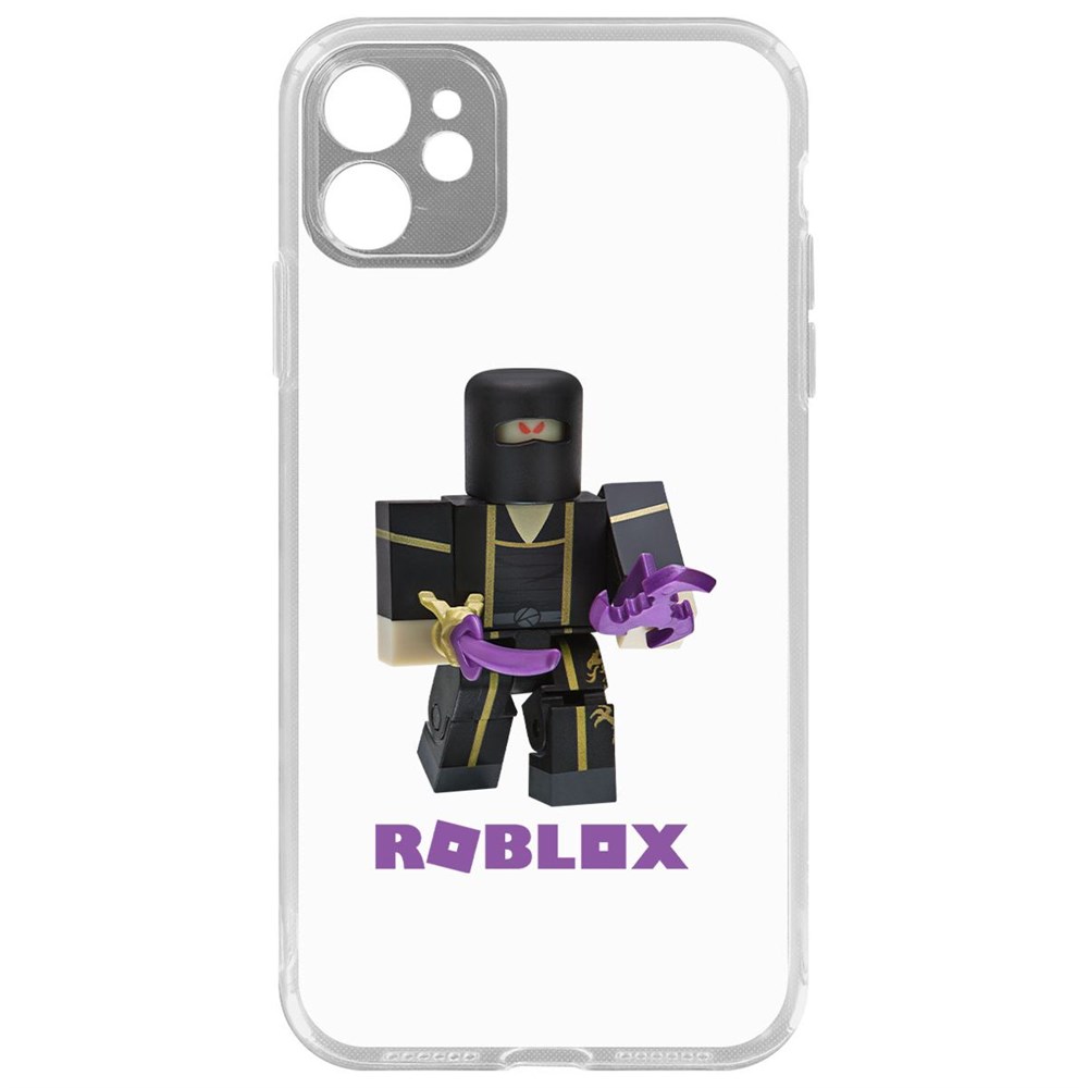 

Чехол-накладка Krutoff Clear Case Roblox-Ниндзя Ассасин для iPhone 11 с защитой камеры, Прозрачный