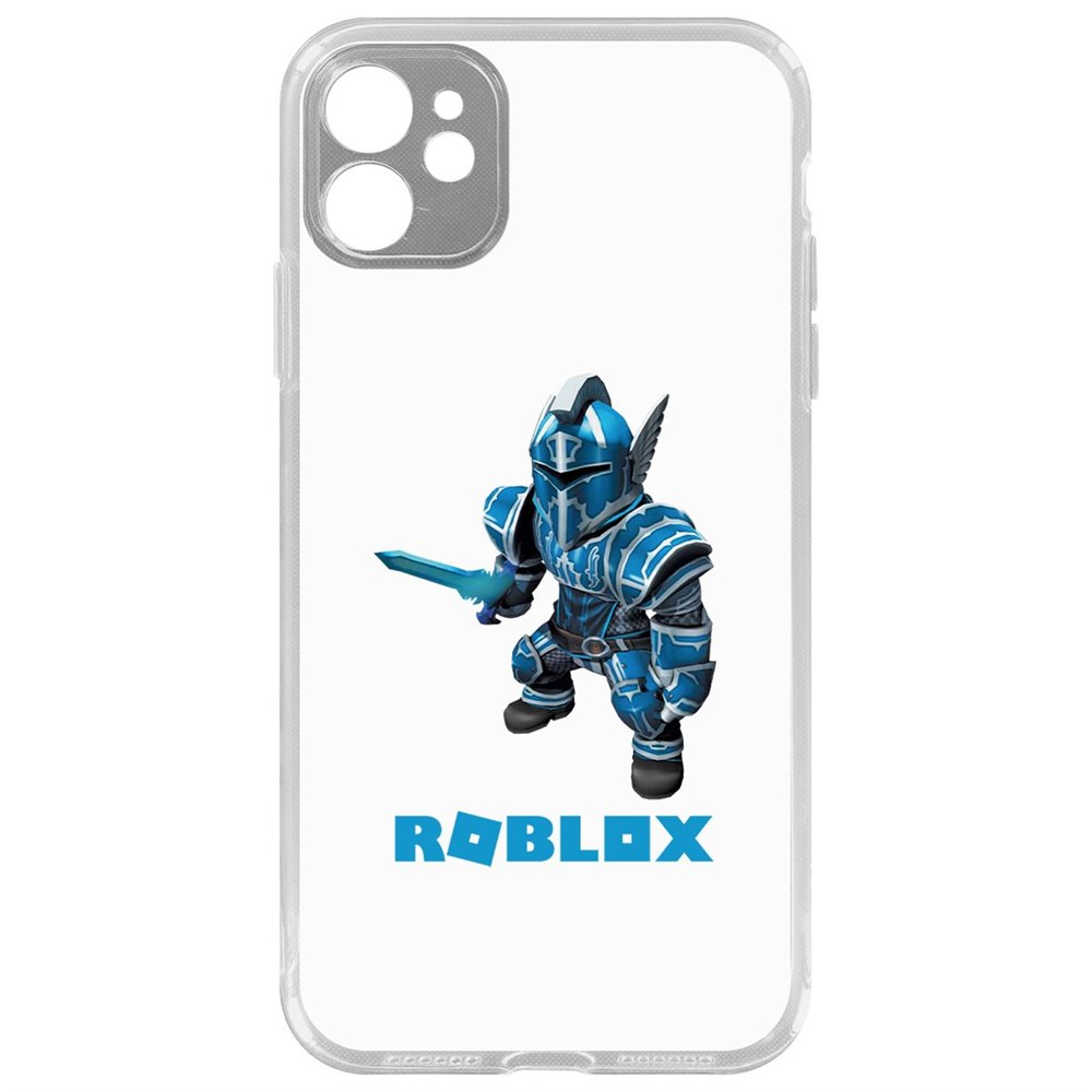 

Чехол-накладка Krutoff Clear Case Roblox-Рыцарь Алар для iPhone 11 с защитой камеры, Прозрачный