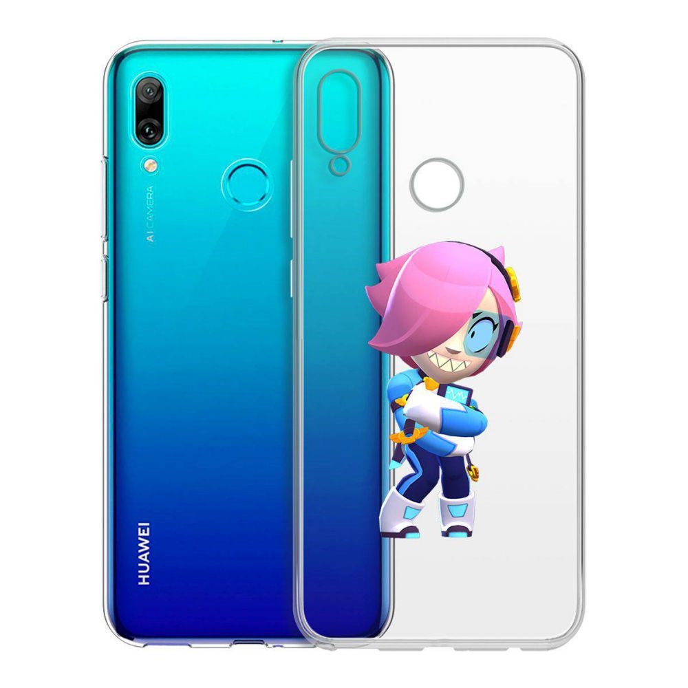 

Чехол-накладка Brawl Stars-Колетт Навигатор для Huawei P Smart (2019)or 10 Lite (2019, Прозрачный
