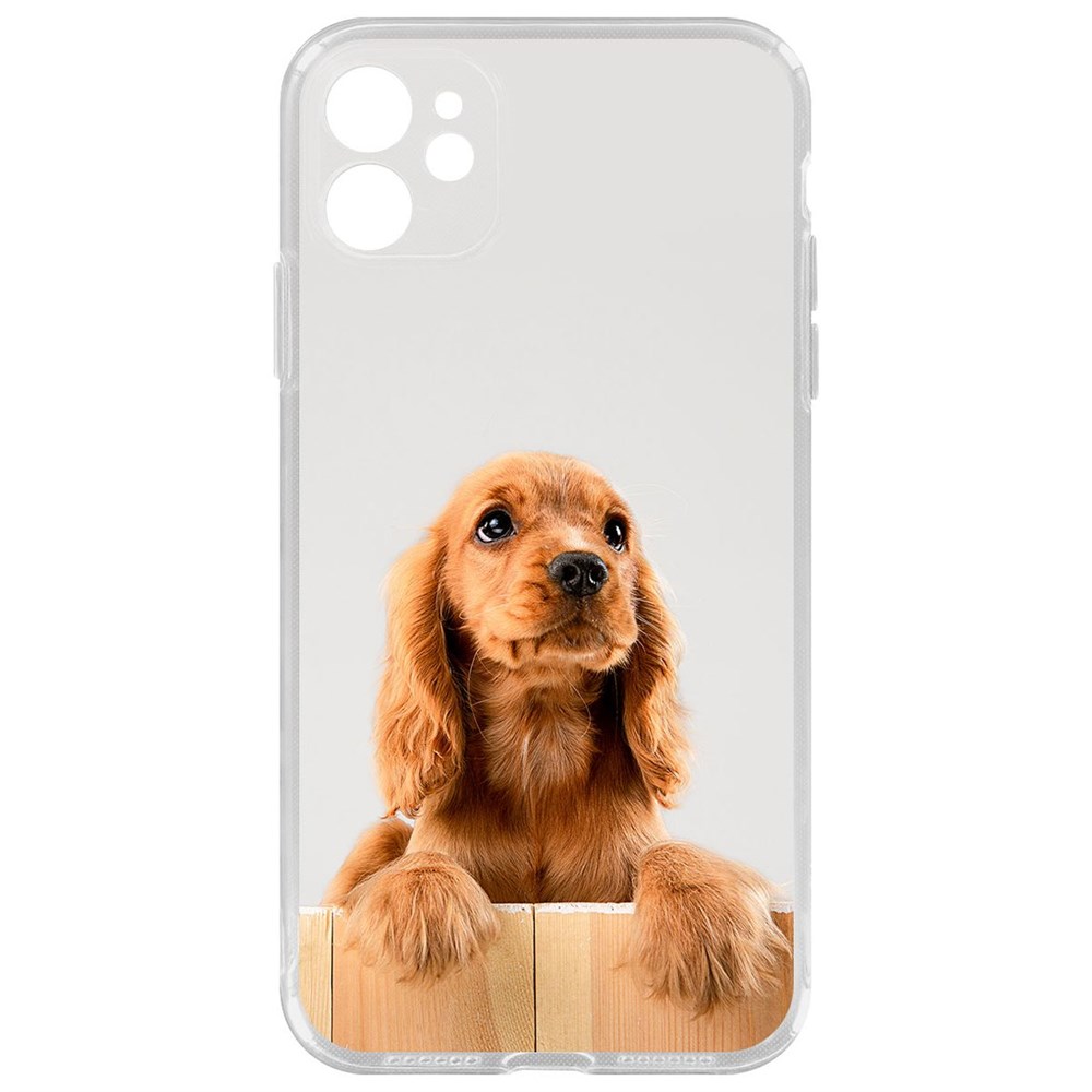 

Чехол-накладка Krutoff Clear Case Выходи играть для iPhone 11 с защитой камеры, Прозрачный