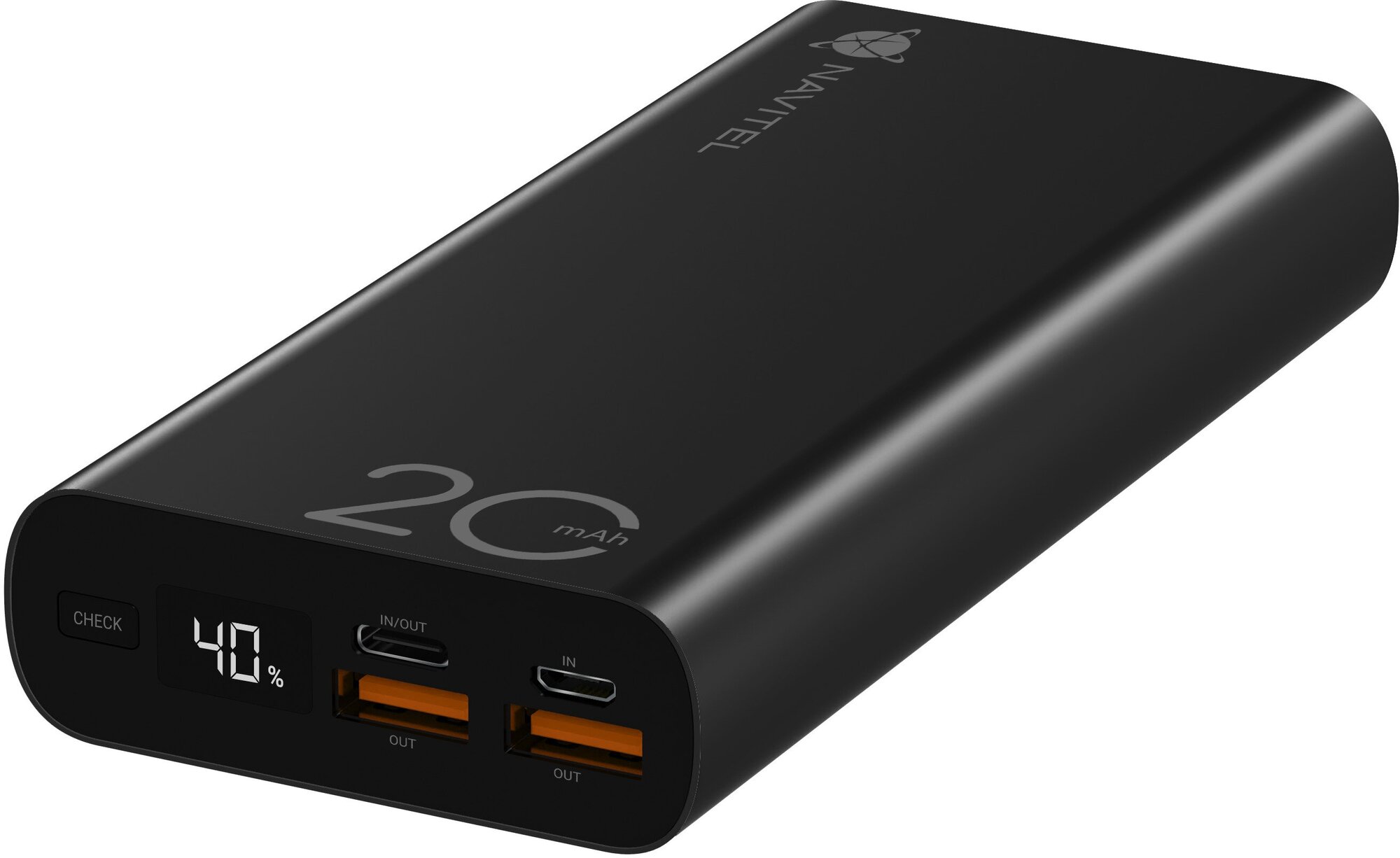 

Внешний аккумулятор Navitel PWR20 MX 20000 mAh, черный, PWR20 MX
