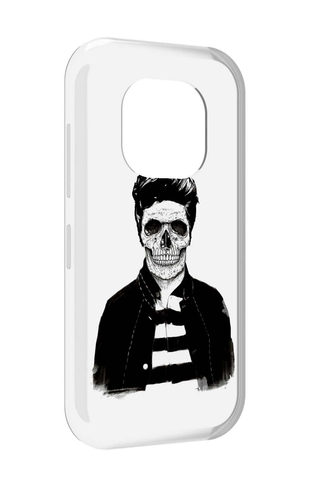 

Чехол задняя-панель-накладка-бампер MyPads скелет для Doogee V20 противоударный, Прозрачный, Tocco