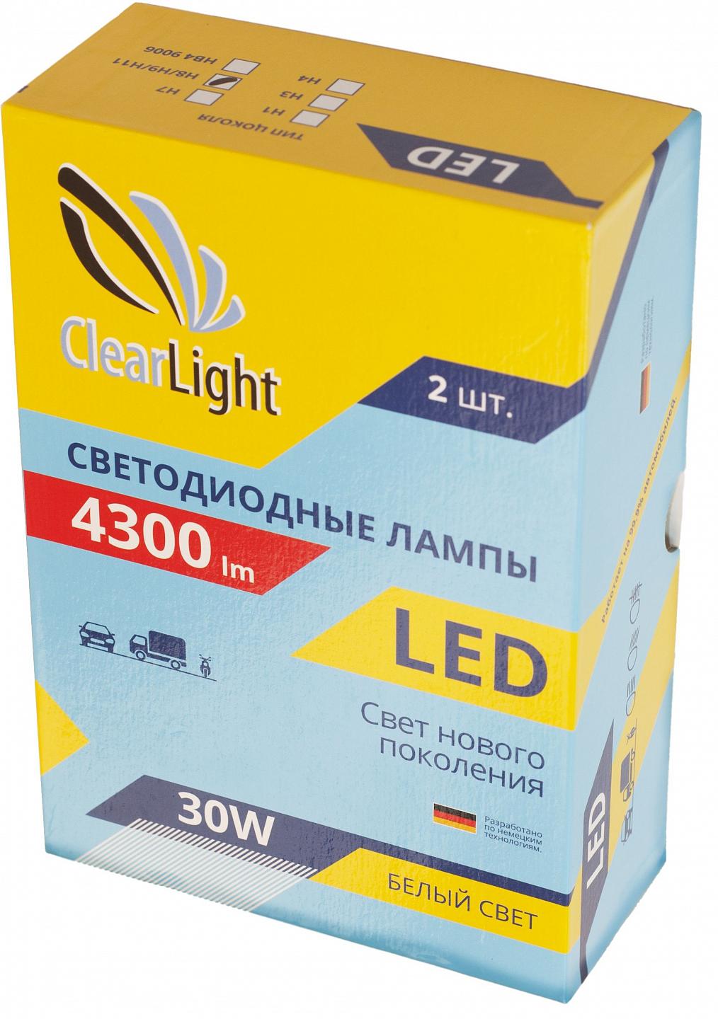Комплект ламп LED Clearlight H1 4300 lm  ( 2 шт)