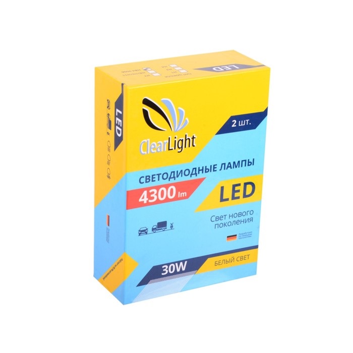 фото Комплект ламп led clearlight h3 4300 lm ( 2 шт)