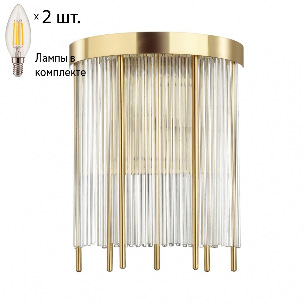 

Бра с лампочками Odeon Light York 4788/2W+Lamps E14 Свеча