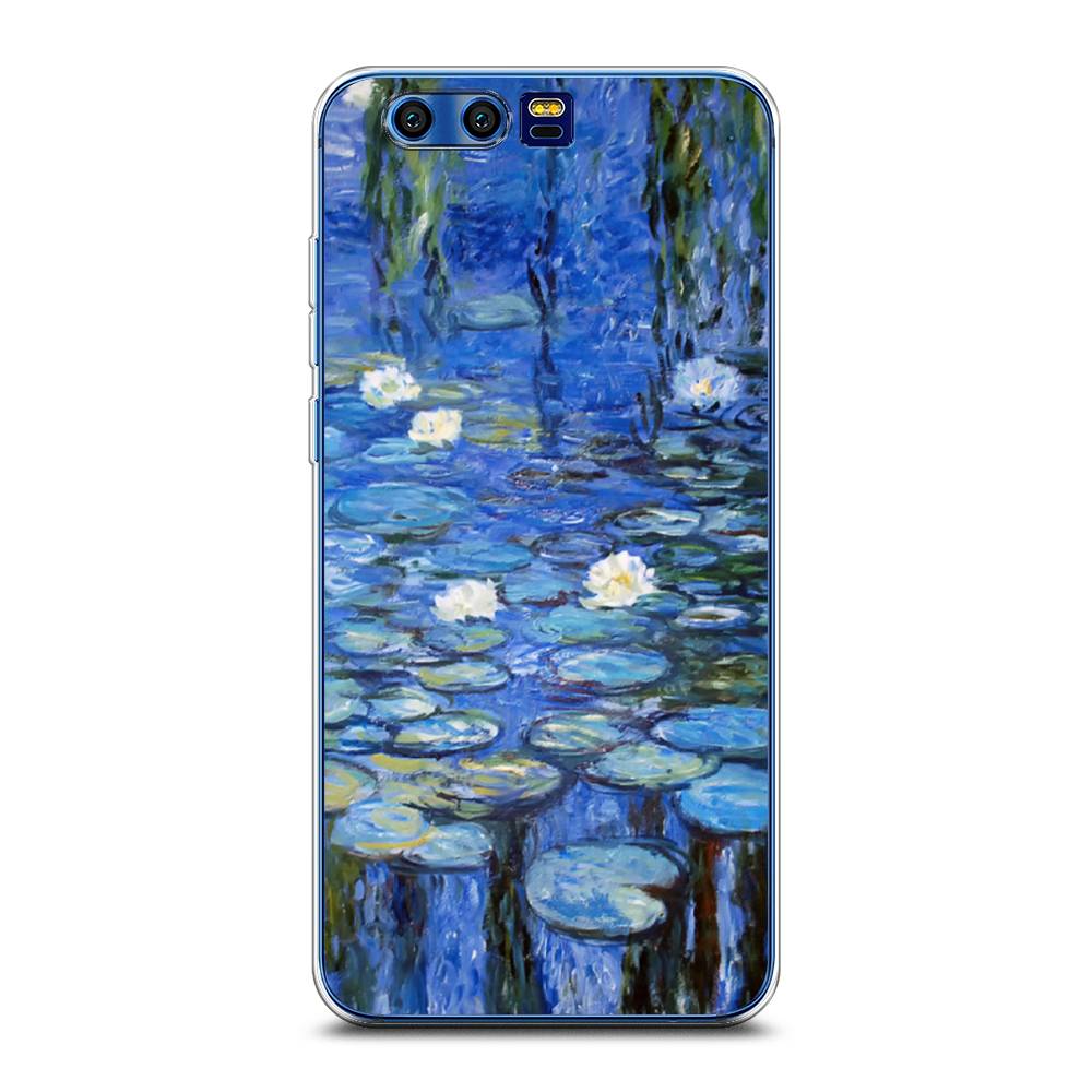 

Чехол на Honor 9 "Нарисованный пруд", Синий;зеленый, 62450-4