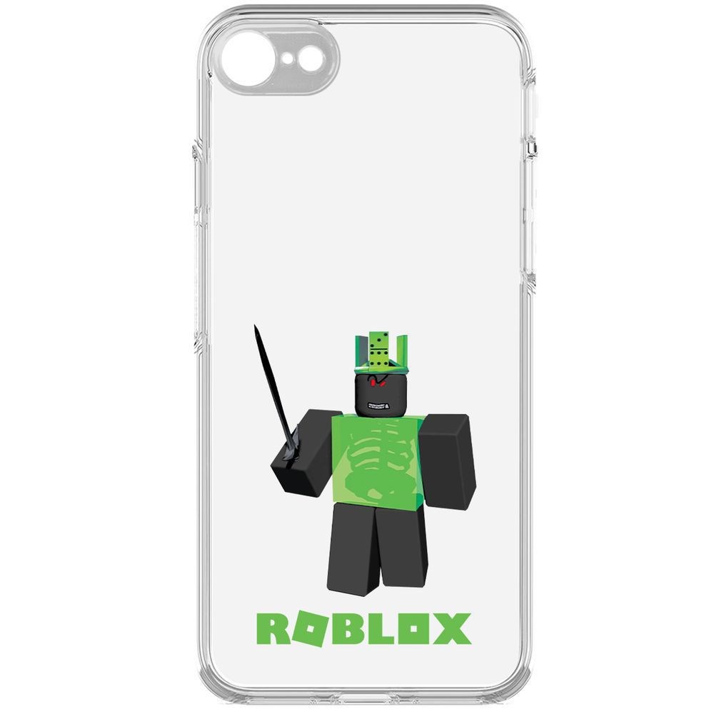 

Чехол-накладка Krutoff Clear Case Roblox-1x1x1x1x1 для iPhone 7/8/SE 2020 с защитой камеры, Прозрачный