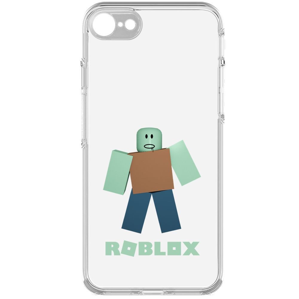 

Чехол-накладка Krutoff Clear Case Roblox-Зомби для iPhone 7/8/SE 2020 с защитой камеры, Прозрачный