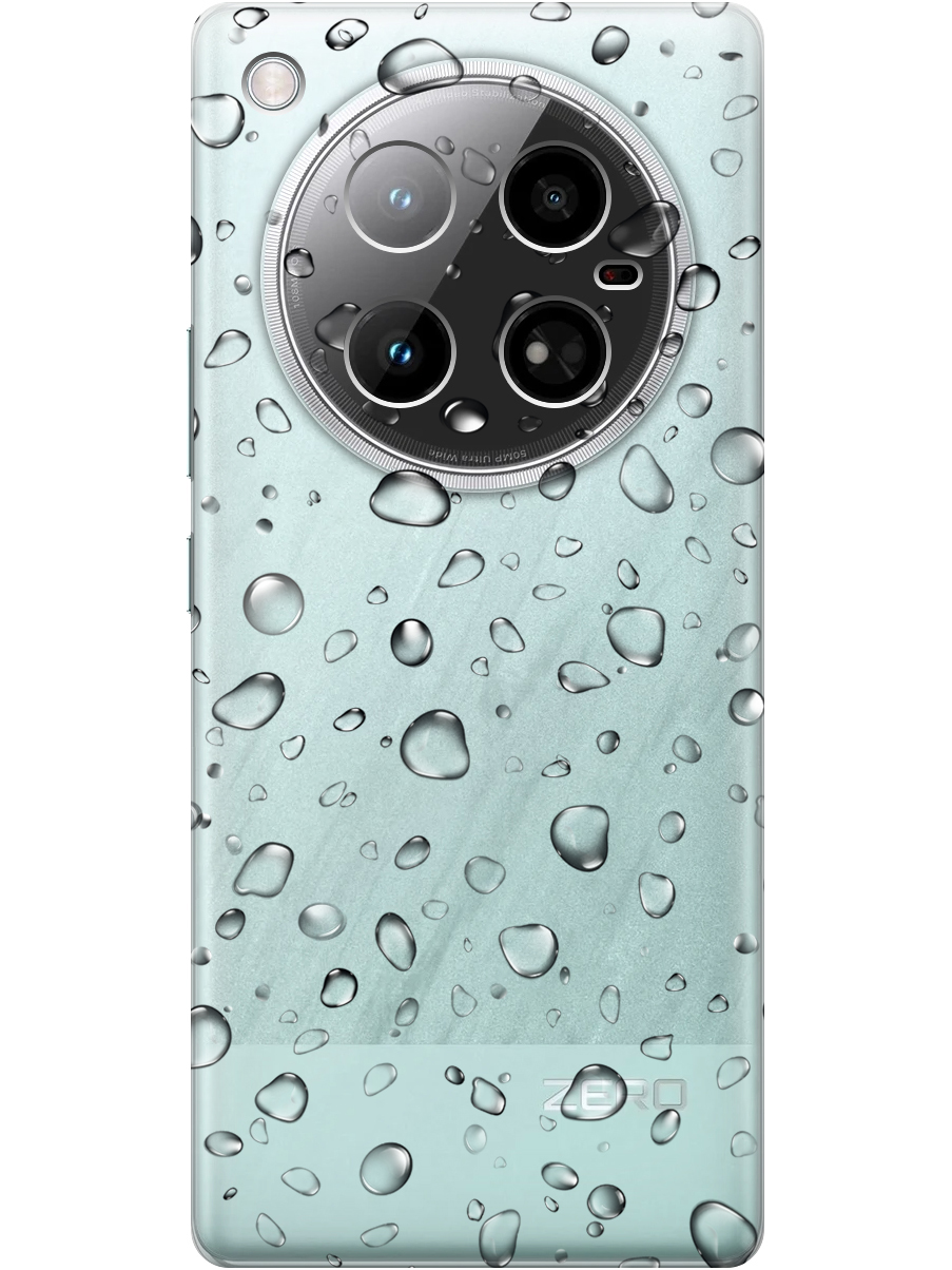 

Силиконовый чехол на Infinix Zero 40 4G с принтом "Дождь" прозрачный, Прозрачный;серый, 786722341