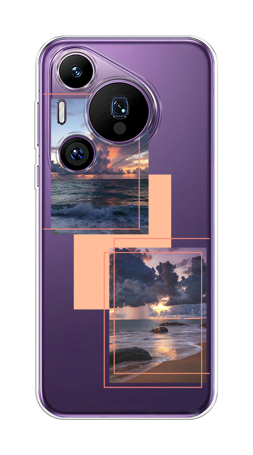 

Чехол на Huawei Pura 70 Pro/70 Pro Plus "Sky collage", Розовый;прозрачный;синий, 6124450-1