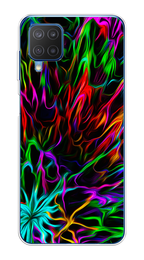 

Чехол на Samsung Galaxy A12/M12 "Разноцветные разводы", Голубой;зеленый;оранжевый, 2102650-3