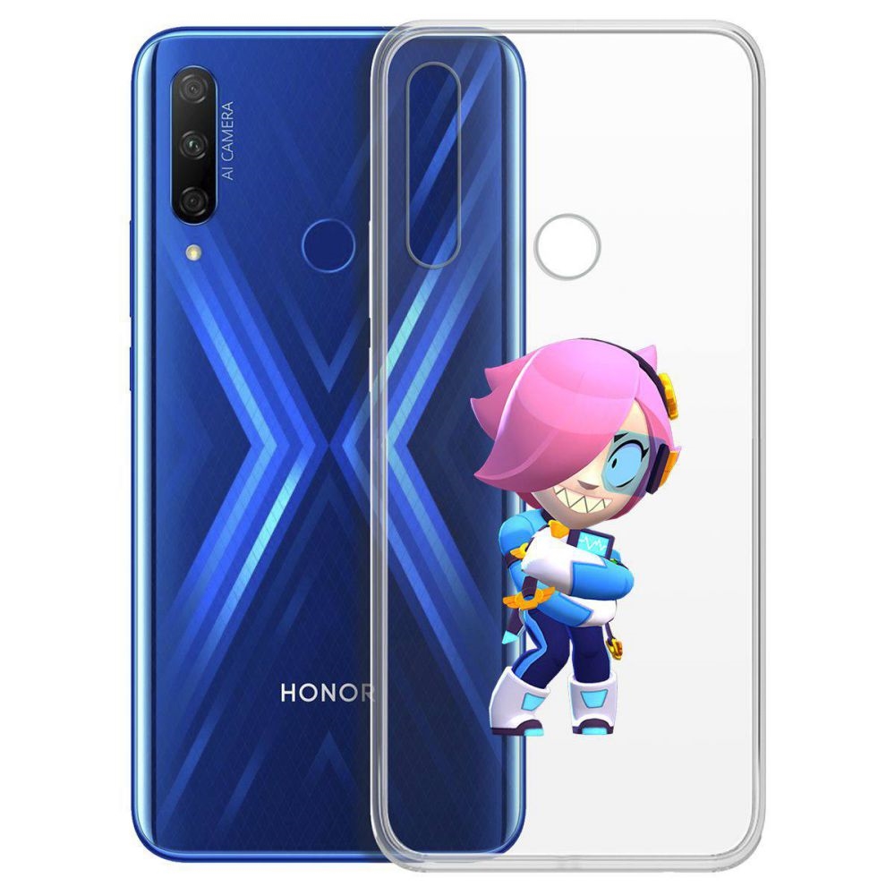 

Чехол-накладка Brawl Stars-Колетт Навигатор для Huawei P Smart Zor 9x, Прозрачный