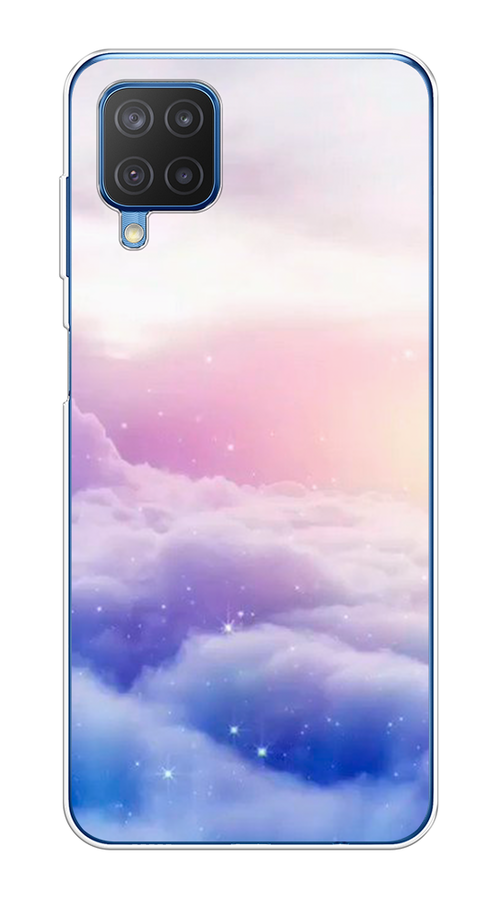 

Чехол на Samsung Galaxy A12/M12 "Небеса", Голубой;белый;розовый, 2102650-2